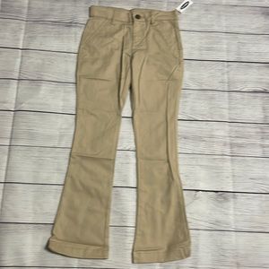 Old Navy bootcut girls khaki pants,NWT